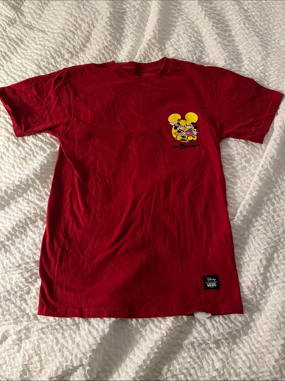 Vans x Disney Red Mickey Graphic Tee